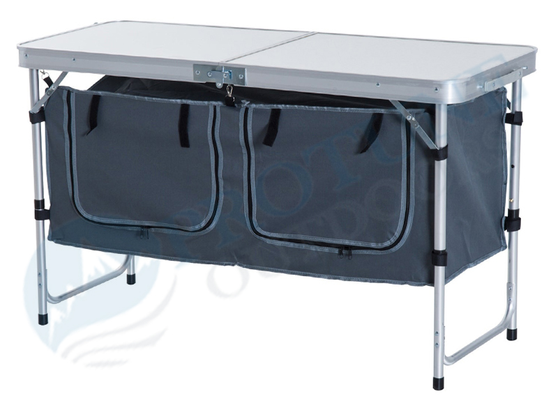 Folding Table yokhala ndi Storage Organiser