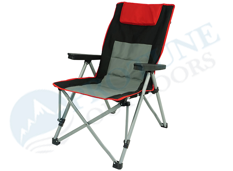 Protune Camping adjustable folding caj npab lub rooj zaum nrog headrest