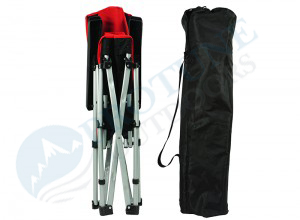 Protune Camping adjustable folding arm chair nga adunay headrest
