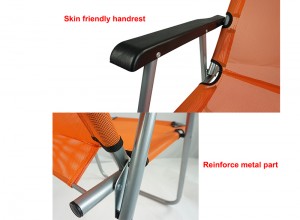 Protune Camping beach chair na may handrest