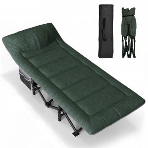 DrunkenXp Premium Folding cots nrog Luxurious Memory Foam Mattress Perfect Guest Camping txaj