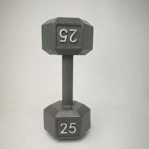 Gym fekete hatszögű súlyzók öntöttvas súlyemelő edzőtermi készletek hatszögű súlyzók