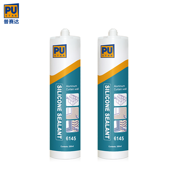 Neutral Glass Curtain Wall Weather-Resistant Silicone Sealant 6145