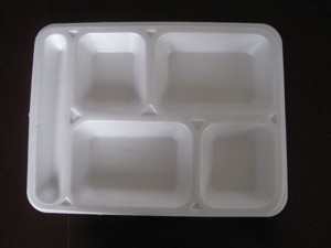 polystyrene compartment plate