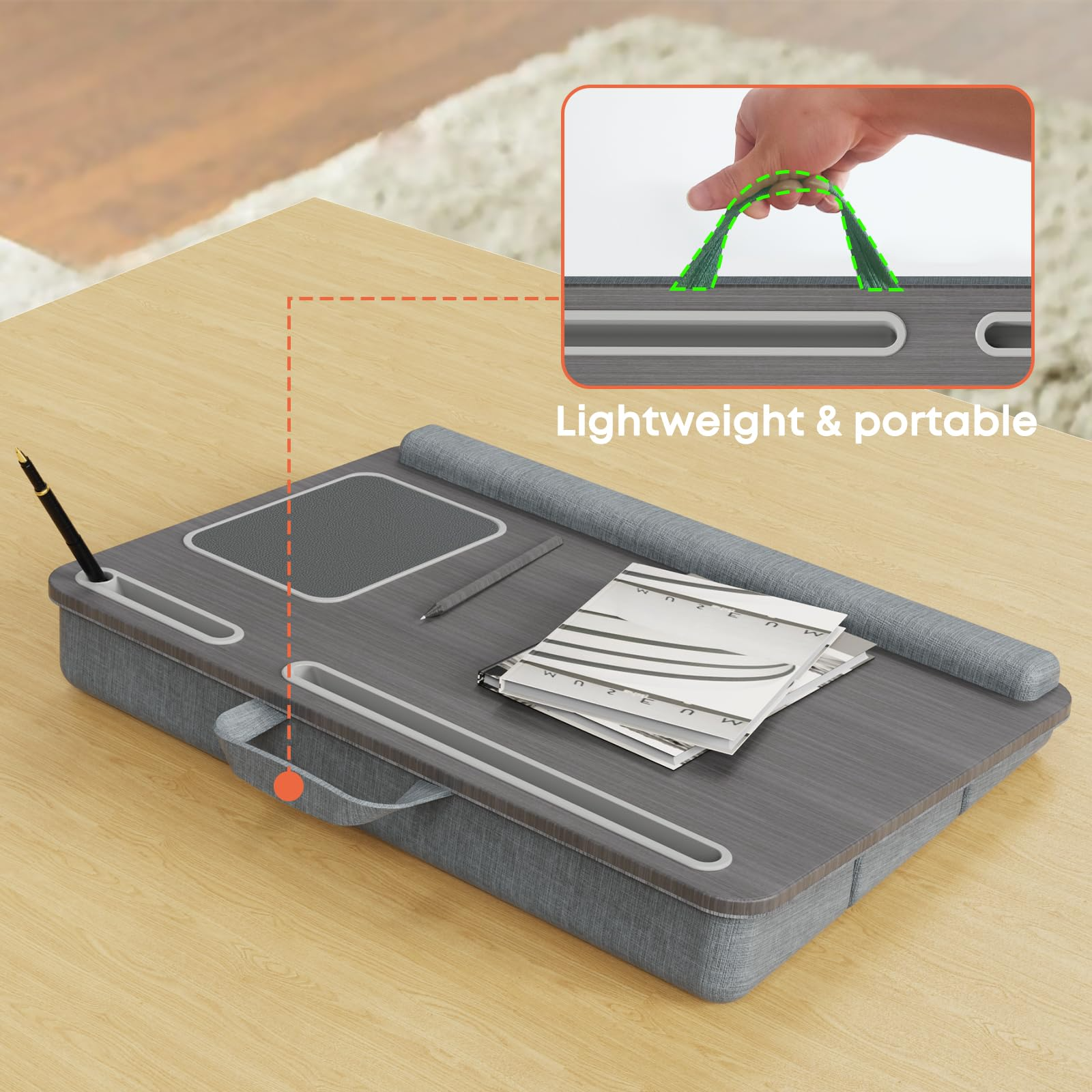 Lap Desk Vhodné pro notebooky s úhlopříčkou až 17,3 palce