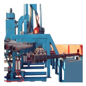 Máquina de granallado para eliminación de óxido de tubos y tuberías de acero
