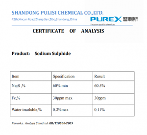 Red Flakes Sodium Sulfide 60%