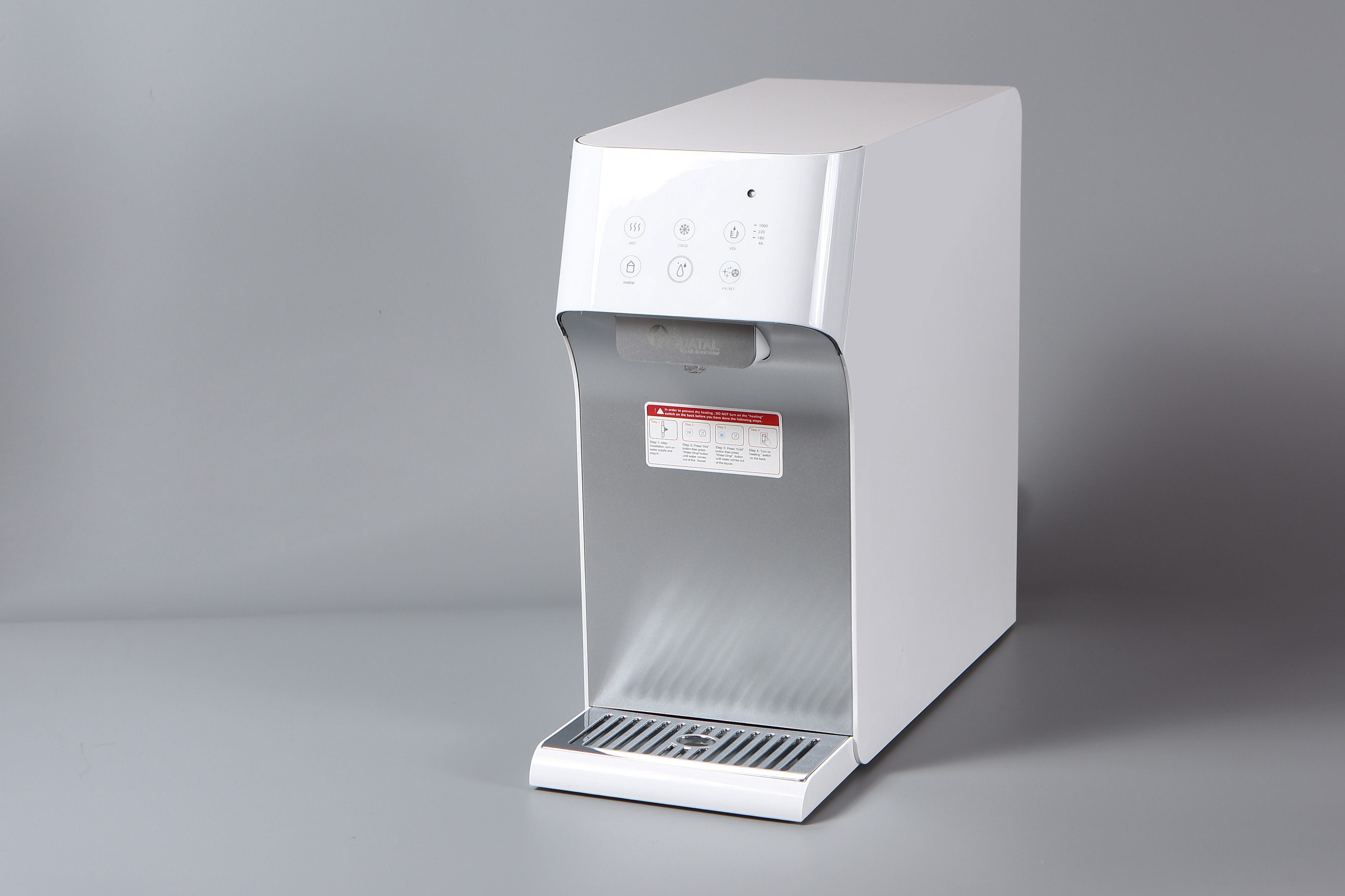 Système UF POU chaud et froid de bureau Puretal avec distributeur de purificateur d'eau UV