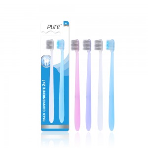 4шт Candy Color Family Toothbrush Зубная шчотка для дарослых