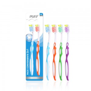 White Advanced Toothbrush Soft Toothbrush للكبار