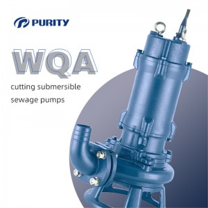 WQA Vortex snijdende dompelpompen voor afvalwater