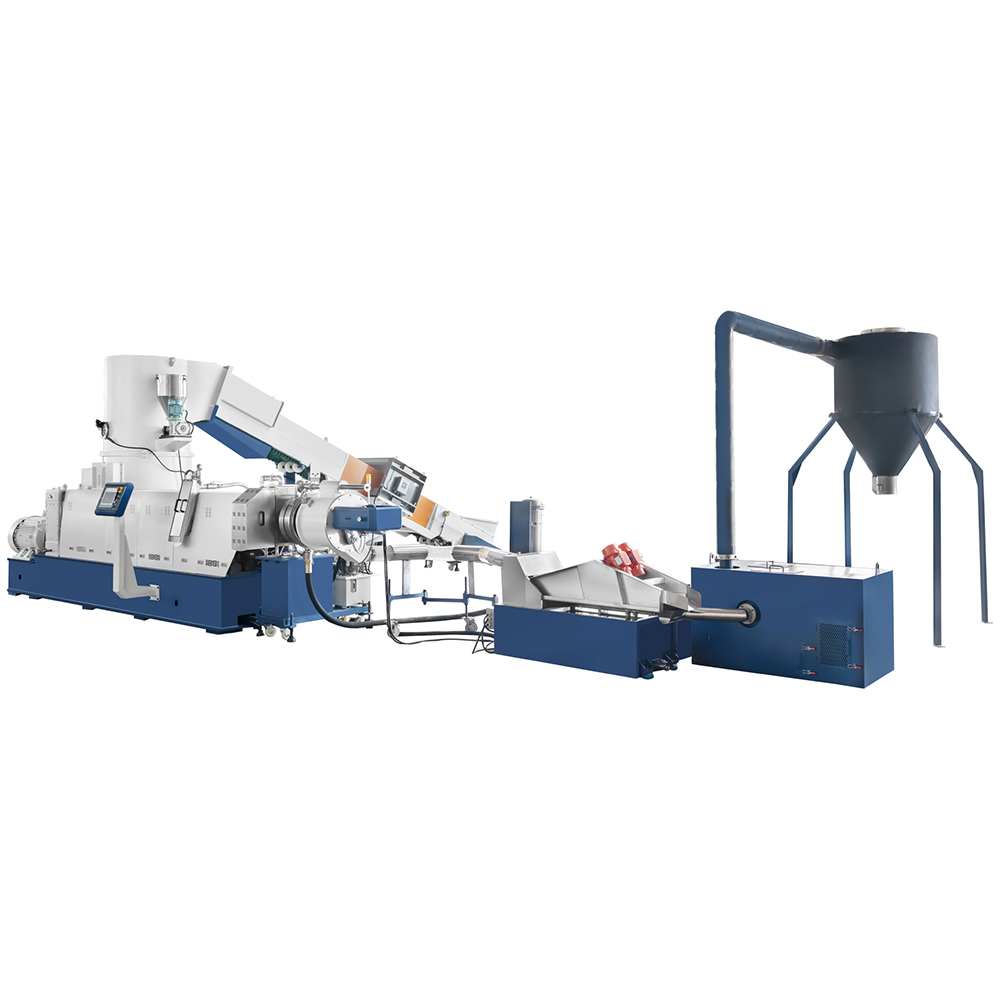 PP PE Film Recycling Extruder Machine with Shredding Agglomerator Featured Image