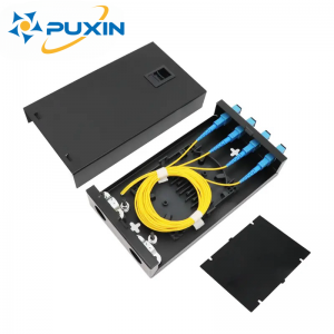 Puxin Supply-Panel de conexión óptica de fibra óptica, adaptador de 0,8mm, marco de distribución de fibra óptica, caja de terminales de mesa