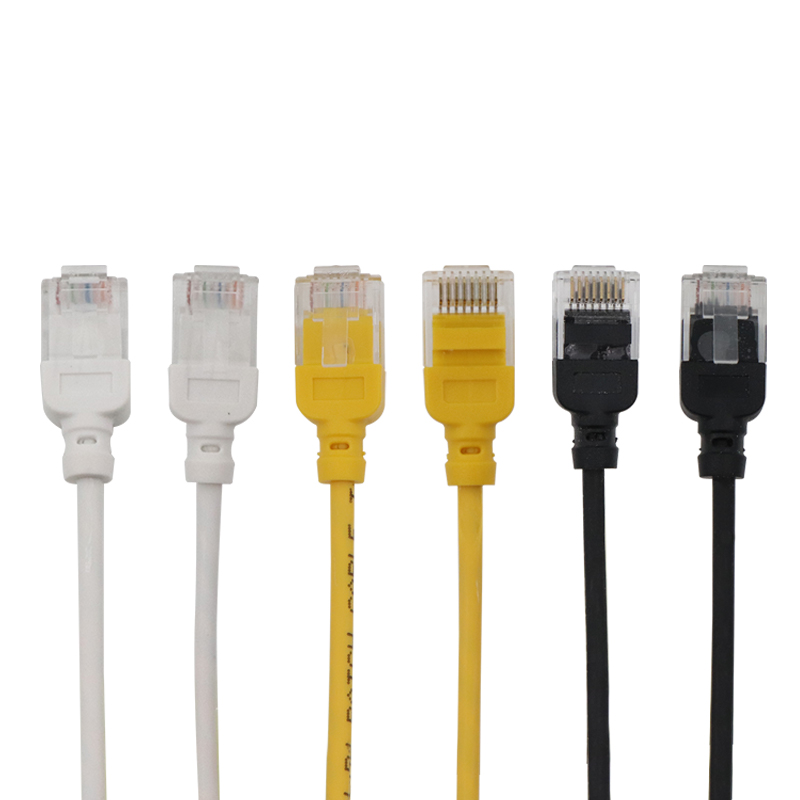 Cables de rede Ethernet 1m 2m 3m 3 metros 5m Cable de conexión de fibra óptica Cat 6 cable ethernet cables de conexión delgados Imaxe destacada