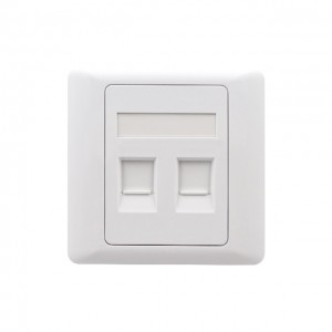Outlet Personalizatu OEM 2 Port 86 Type Wall Plate High Quality Network Usb Face Plate Cù Dui Port