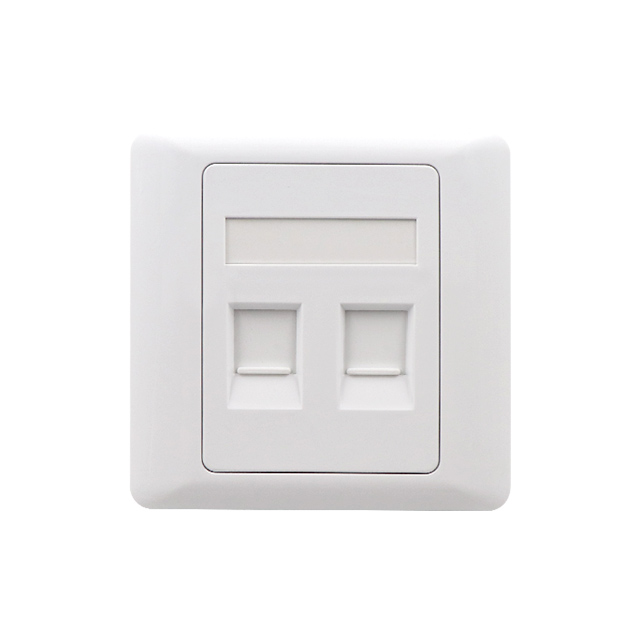 Oem Customized Outlet 2 Port 86 Type Wall Plate Жогорку сапаттагы Network Usb Face Plate эки порту бар