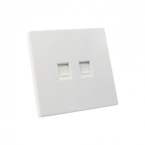 Network 86 Type double Ports Face Plate