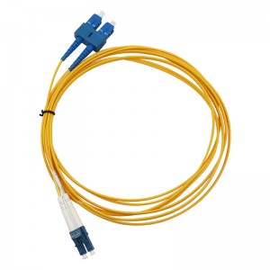 Simplex/duplex PVC SM LSZH UPC APC туташтыргычы бир режимдеги патч кабели SC to lc