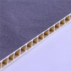 ChenXiang Stone Plastic Composite Spc Flooring Stone Plastik Kompozit taxta devor, Stoneware 600-8, dumaloq teshik, V-tikuv