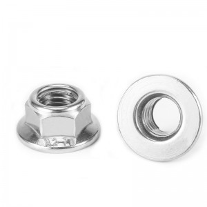 Stainless Steel DIN6927 Prevailing Torque Type All- Metal Hex Nut with Flange/Metal Insert Flange Lock Nut/ All Metal Lock Nut with Collar