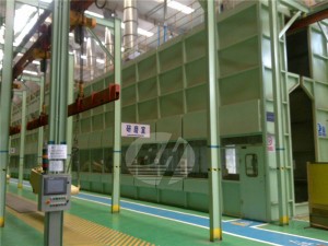 Factory wholesale	Hook Hanger Type Blaster Cylinder Shot Blasting Machine	- Tunnel type shot blasting machine profile – Binhai Jincheng