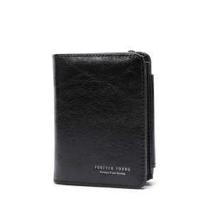 Forever Young Wallets Lady's Wallet Oil Wax Skin Retro Long Wallet Handbag බහු ක්‍රියාකාරී ජංගම දුරකථන බෑගය