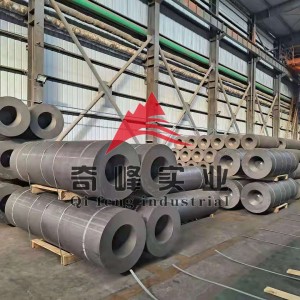 graphite electrode UHP610mm*2500mm , graphite products hebei , UHP synthetic graphite electrode with nipple