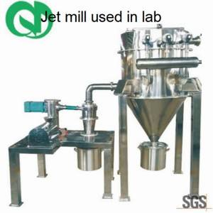 Lab-użu Fluidized-bed Jet Mill Għal Kapaċità 1-10kg