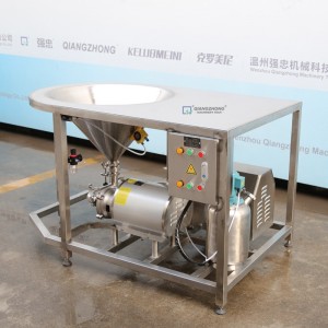 Water and powder mixer with platform