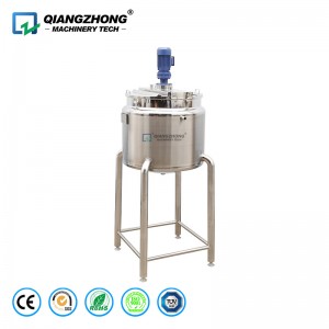Steam jacket heating and cooling mixing tank