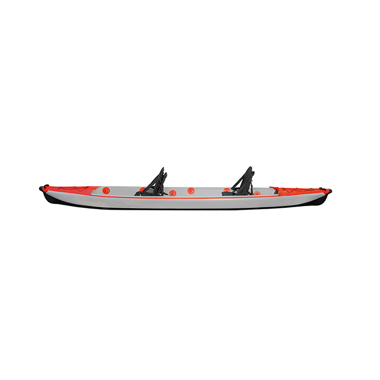 Qibu New Design Touring Inflatable Kayak Tandem Kayak Rowing Boat PVC & Drop Stitch 2 Years Adjustable Drifting 1-2 CE