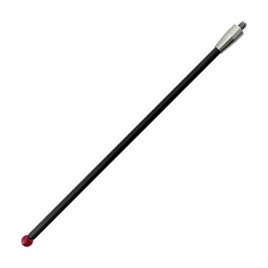 Rjochte stylus, M4 thread, ∅6 ruby ​​ball, koalstoffiber stem, 150 lingte, EWL 138.5mm