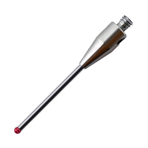 Straight stylus, M2 thread, ∅1 ruby ​​ball, tungsten carbide stem, 20 length, EWL 12.5mm