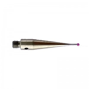 Straight stylus, M2 thread, φ1 ruby ball, tungsten carbide stem, 20 length, EWL 7mm