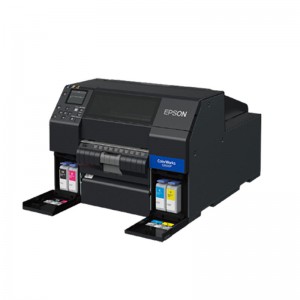 Lëvizja dhe paraqitja e printerit të etiketës me ngjyra të desktopit 4 inç Epson CW-C6030P