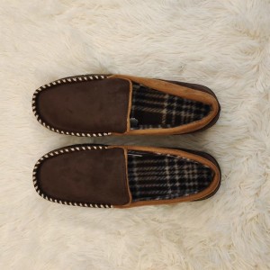 Mens mocassion loafer ဖိနပ် indoor slippers cupsole