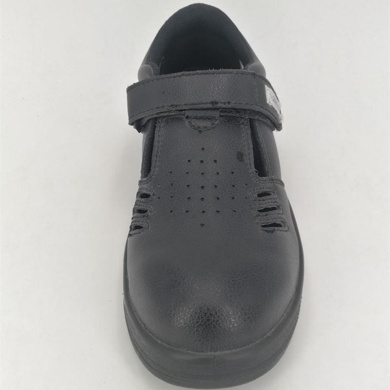 Këpucë sigurie të stilit të sandaleve Shpata e sipërme me mikrofibër me injeksion PU me densitet të dyfishtë Imazhi i veçuar