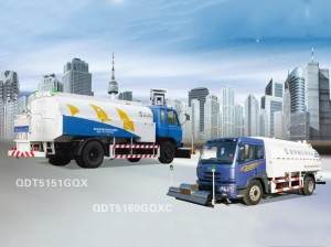 High pressure water cleaning truck