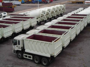Trèilear Tipping Tipping Qingte 3 Axles