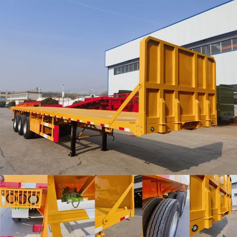 Flatbed Semi Trailer Container Packing Delivery Sa Africa