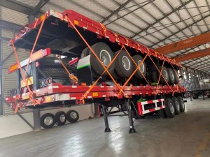 3 Axles 40FT Container Trailer Para Ibaligya