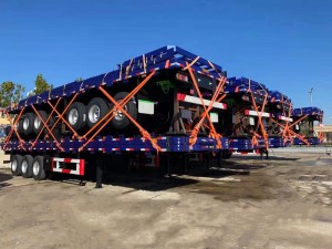 3 Axles 40FT Container Trailer សម្រាប់លក់