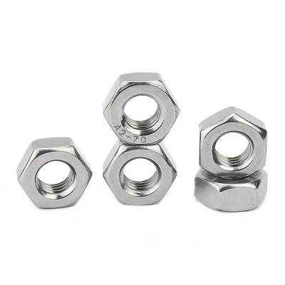 Professional Factory of ANSI B18.2.2 DIN934 DIN6923 Stainless Steel 304 316 A2-70 A4-80 Hex Nuts
