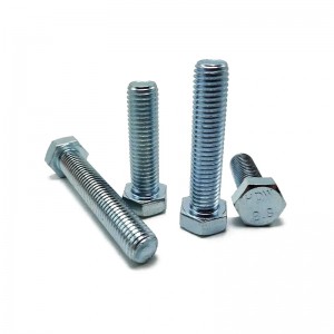 2021 High quality Carriage Bolts -  Factory Supplier DIN 933 DIN931 HDG Carbon Steel Grade 8.8  Hex Bolt  – Qijing