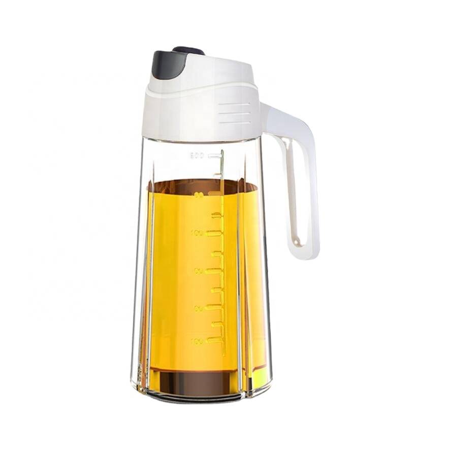Hot sale cooking kitchen oil Olive Oil Glass Bottle  with handle