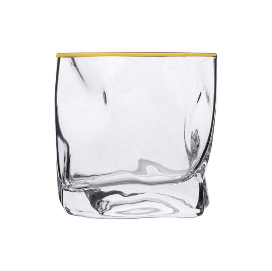 Premium Whiskey Glasses Lead Free Hand Blown whiskey glass cup Crystal Thick Weighted Bottom whiskey cup for sale