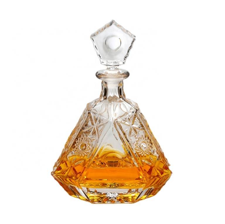 High quality glass Product 800ml whiskey wine glass decanter set