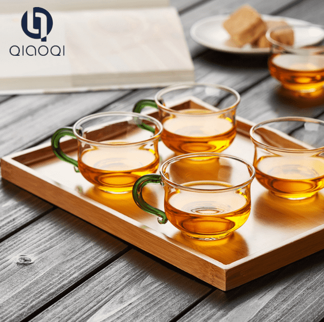 high borosilicate glass Heat resistant  tea cup with handle