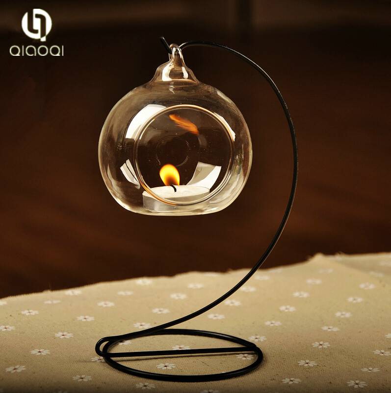 Hanging Home Decoration Glass Candle Holder