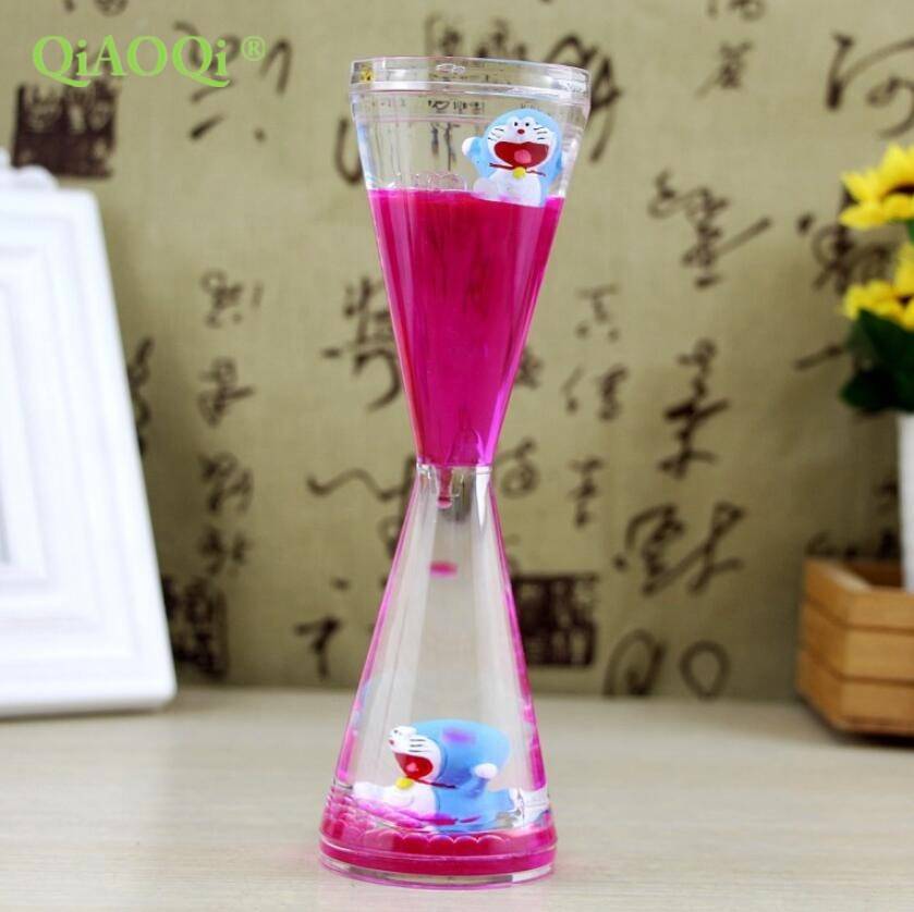 Promotional gifts Acrylic Hourglass Sand Timer floating liquid hourglass